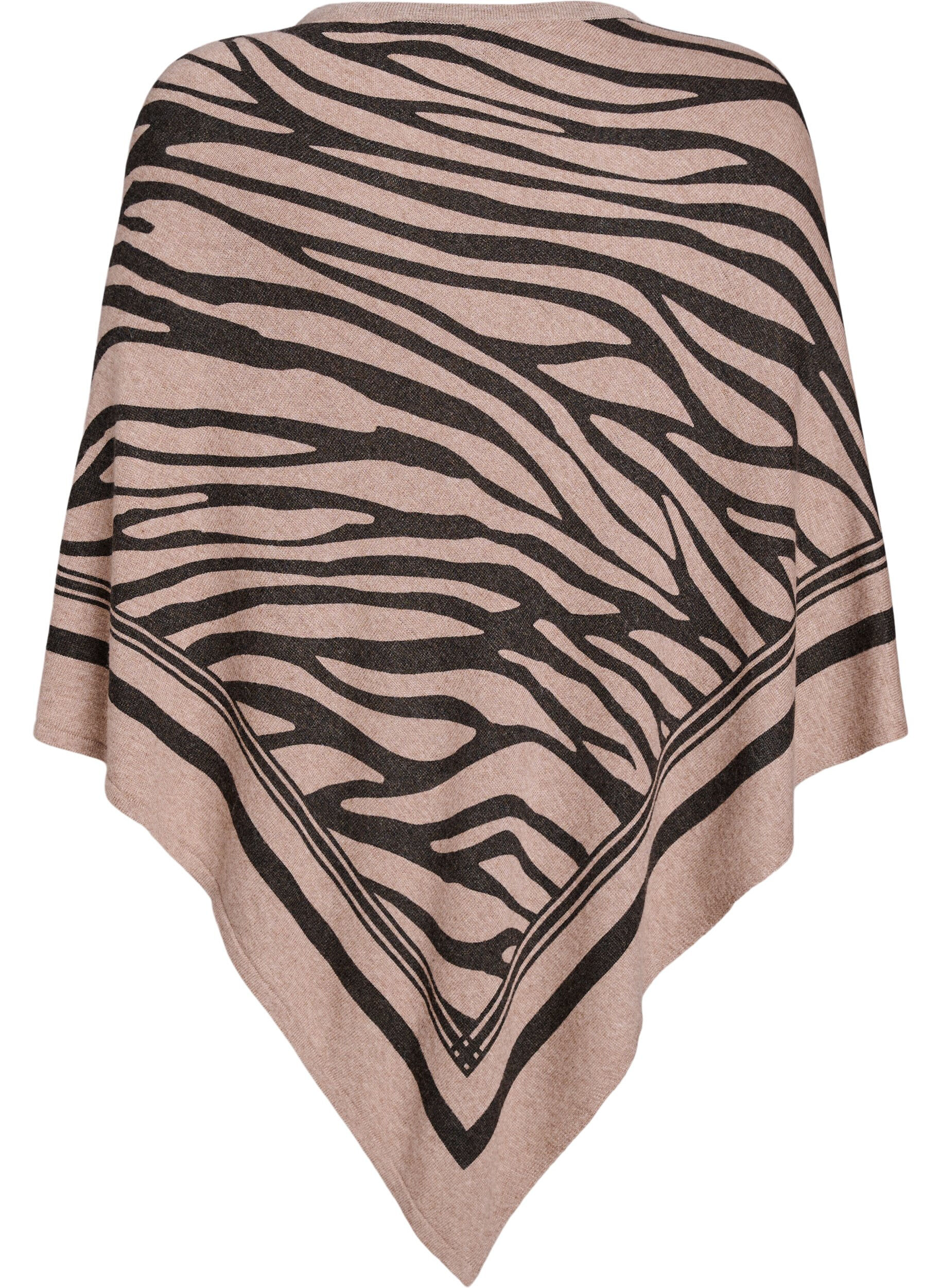 ZizzifashionFine-knit poncho, Black, Packshot image number 1