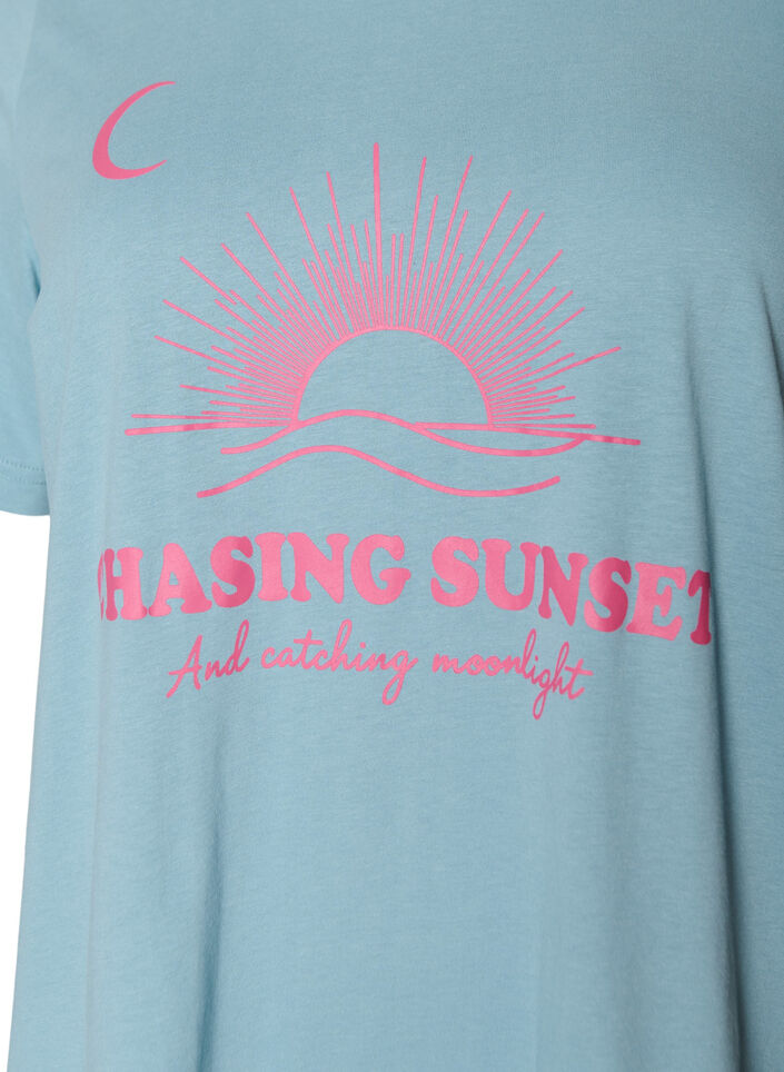 T-shirt with motif, Blue, Packshot image number 2