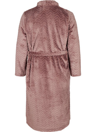 Long dressing gown with pockets, Rose Taupe, Packshot image number 1