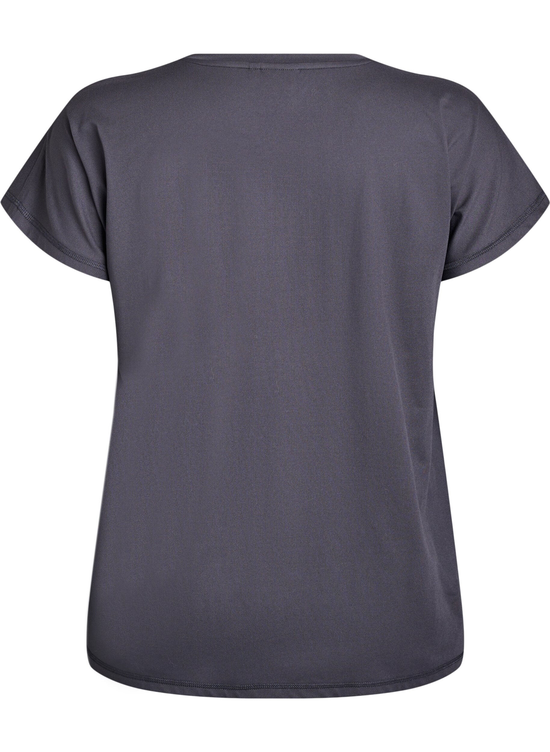 ZizzifashionSolid-coloured training T-shirt, Dark Grey, Packshot image number 1