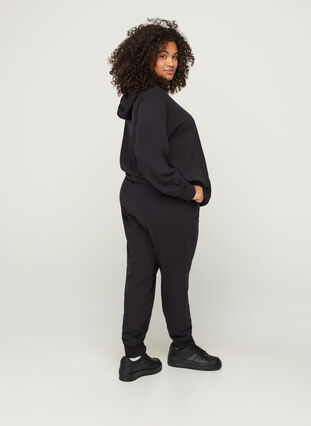 Cotton sweatpants with pockets, Black, Model image number 0