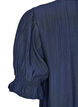 Blouse in a crinkled viscose blend with a V-neck, Blue, Packshot image number 3
