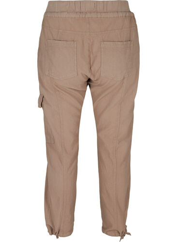 Loose cargo trousers in cotton, Fungi, Packshot image number 1