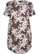 Dress with print and short sleeves, Brown, Packshot image number 0