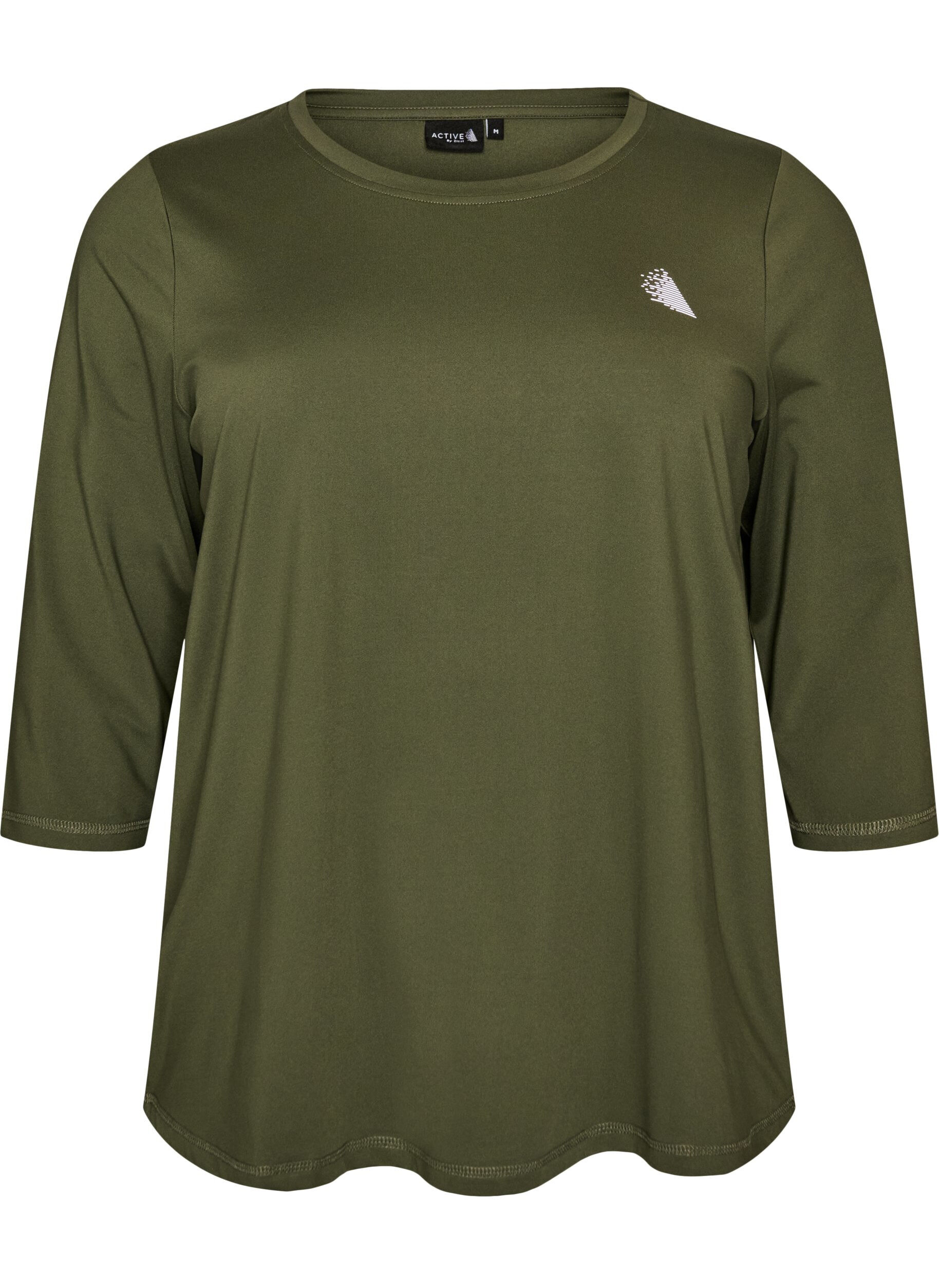 ZizzifashionSports top with 3/4 sleeves, Green, Packshot image number 0