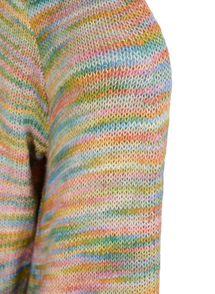 Long patterned knit cardigan in cotton blend, Multi Color, Packshot image number 2