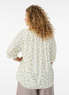 Floral viscose blouse with half-length sleeves, White, Model image number 2