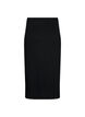 Slim fit midi skirt in viscose, Black, Packshot image number 1