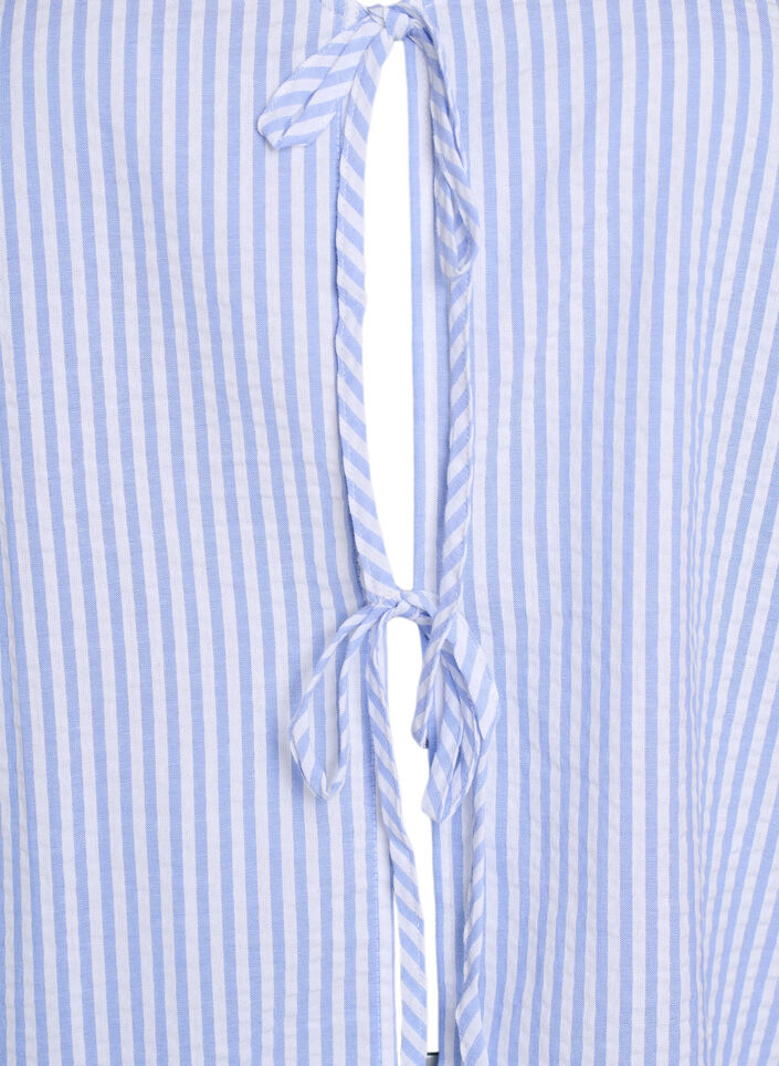 FLASH - Striped blouse with bows, Blue, Packshot image number 2