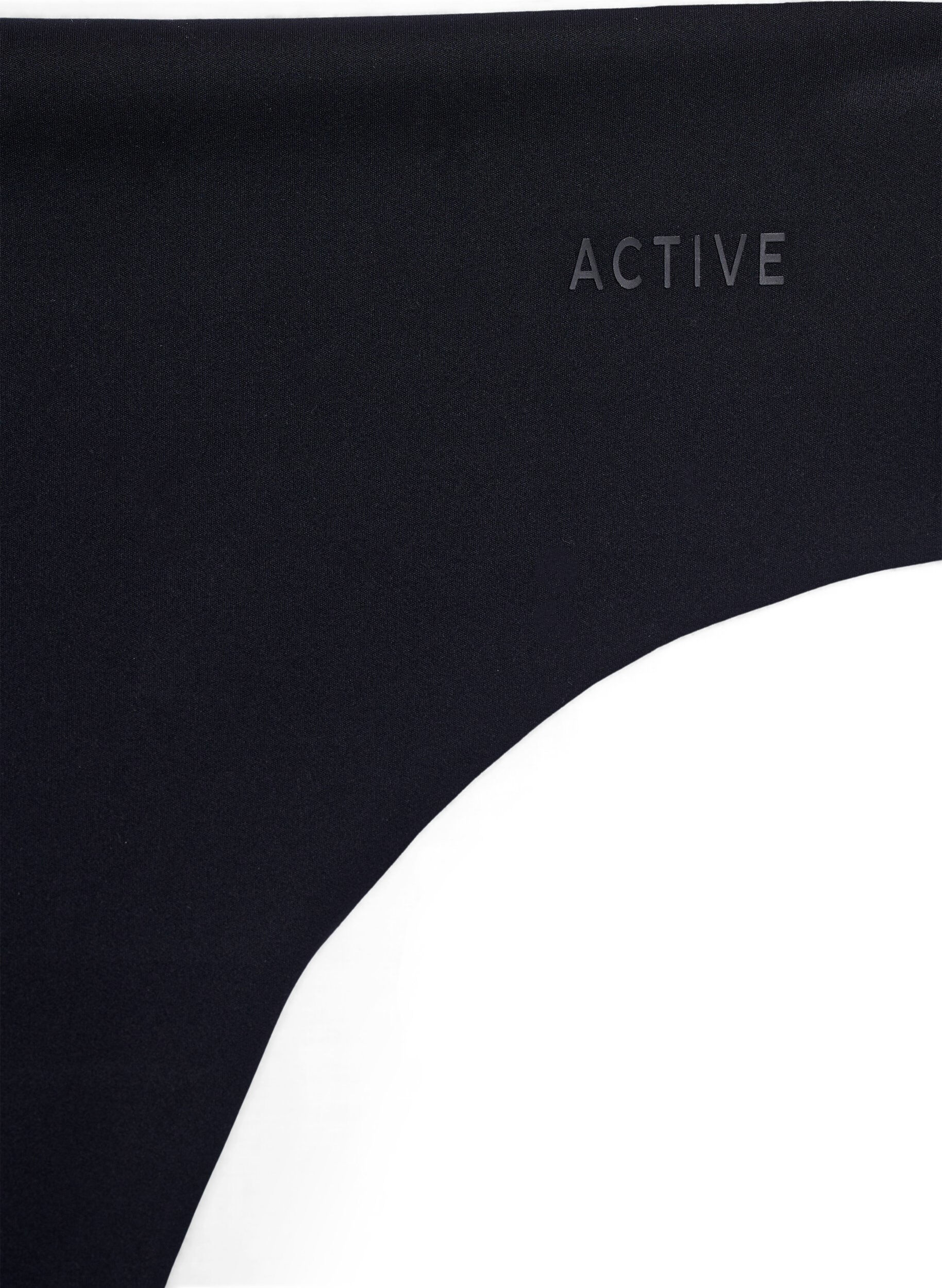 Zizzifashion 2-pack invisible G-string training panties, Black, Packshot image number 2