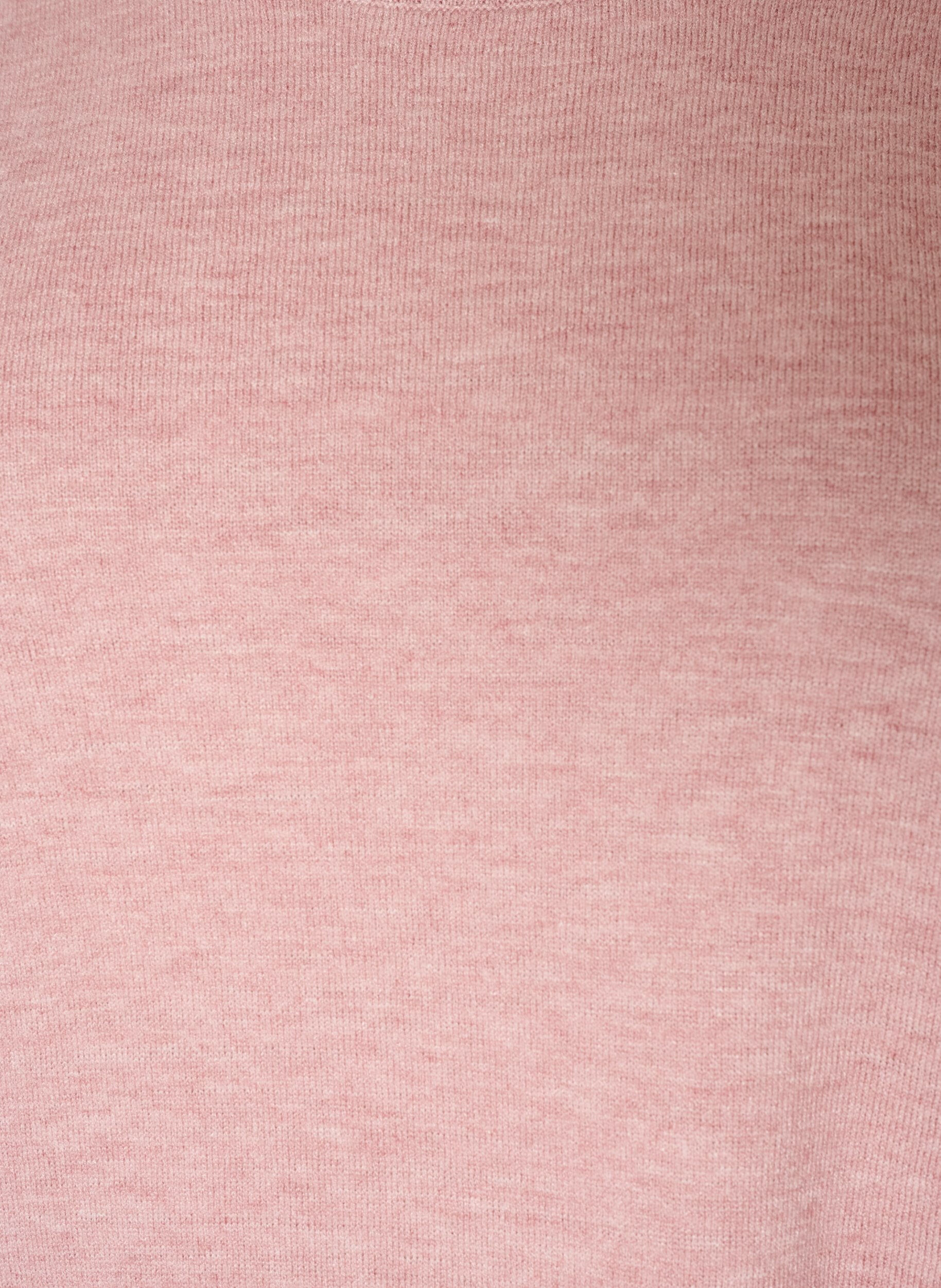 ZizzifashionKnitted blouse with a round neck, Rose, Packshot image number 2