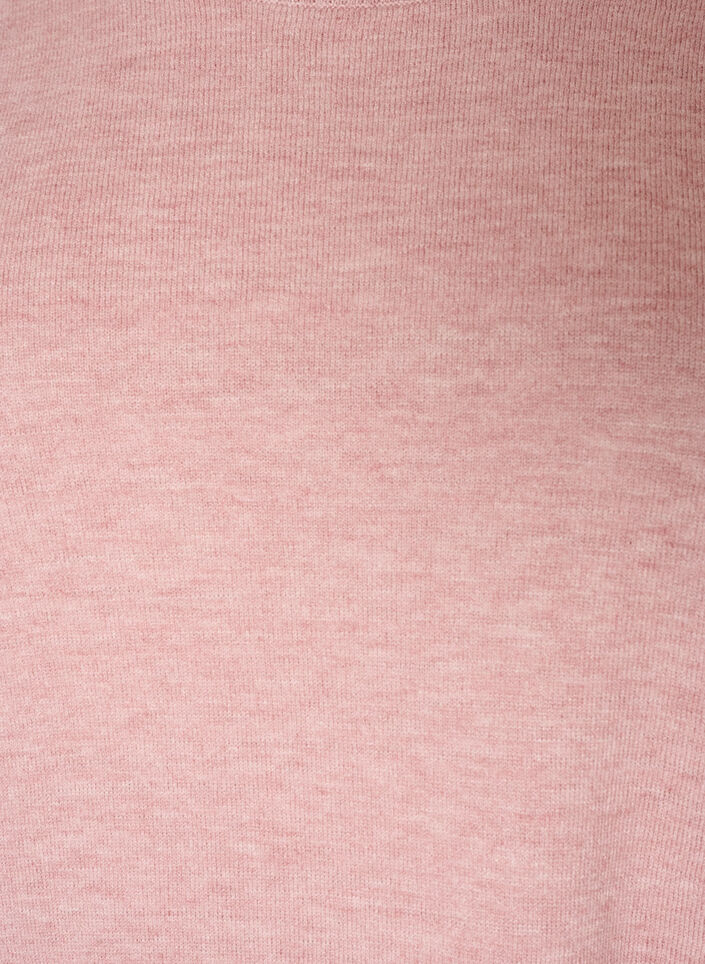 Knitted blouse with a round neck, Rose, Packshot image number 2