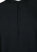 Blouse with ruffles and buttons, Black, Packshot image number 2