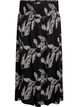 FLASH - Viscose maxi skirt with smocking, Black, Packshot image number 0