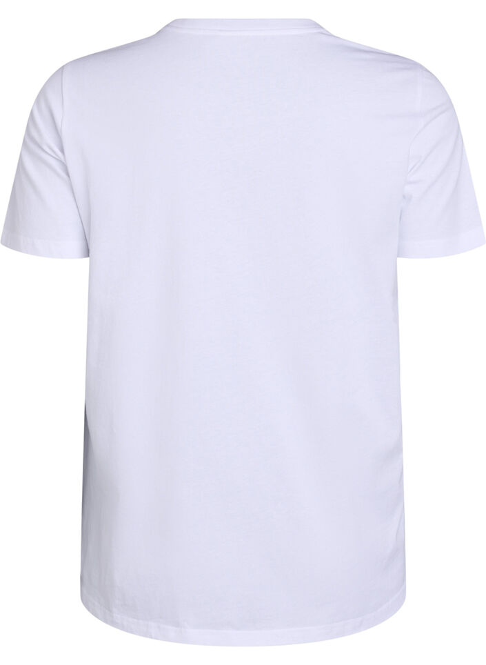 T-shirt with citrus print, White, Packshot image number 1