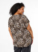 Short-sleeved blouse with leopard print, Leopard AOP, Model image number 1