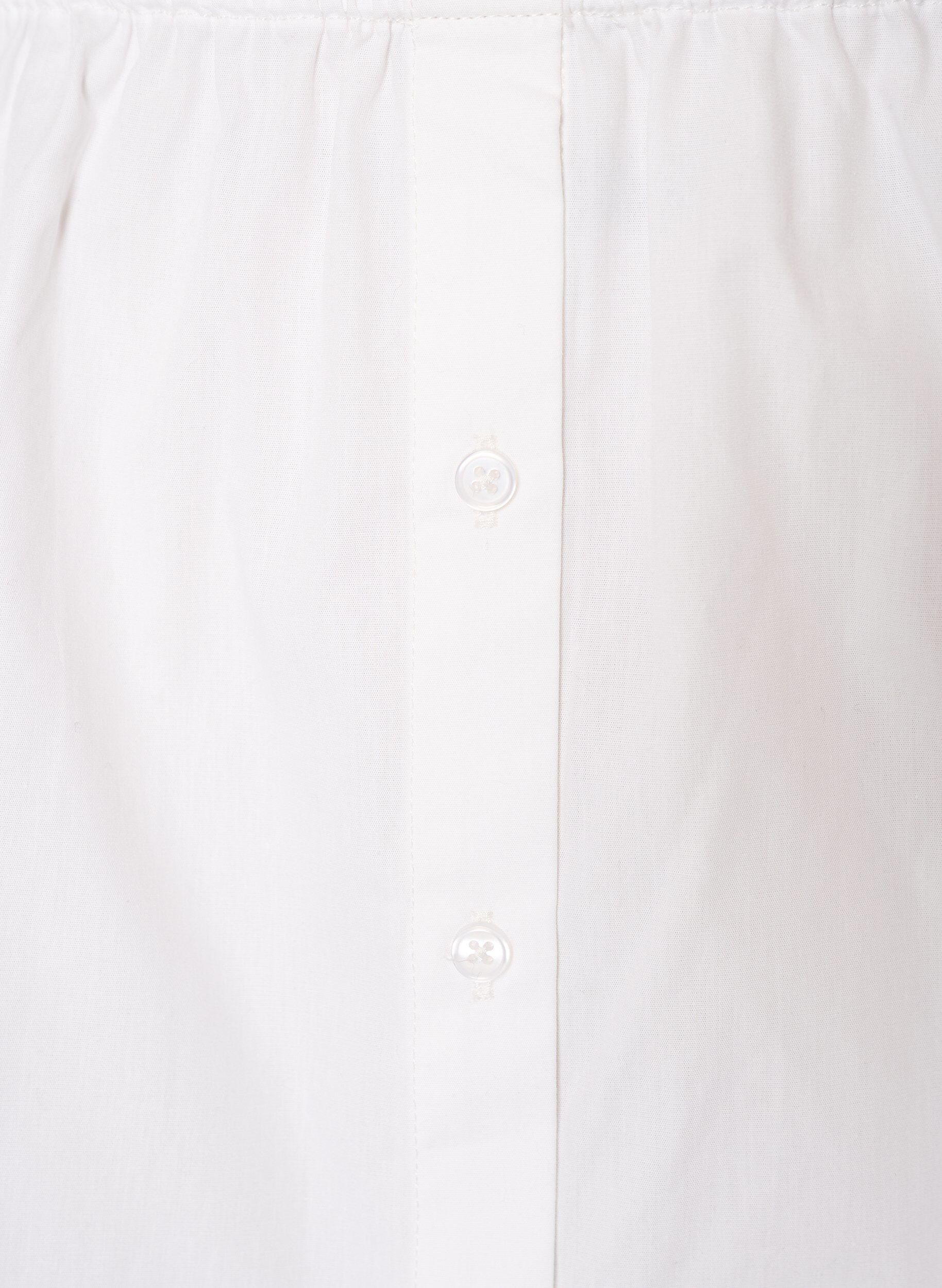 Zizzifashion Shirt extender in 100% cotton, White, Packshot image number 2