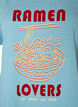 Cotton T-shirt with print, Blue, Packshot image number 2