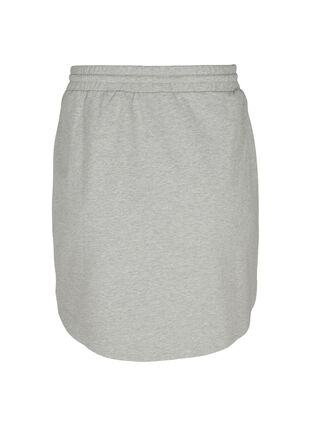 Mottled skirt with drawstring, Light Grey Melange, Packshot image number 1
