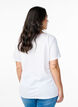 T-shirt with print detail, White, Model image number 2