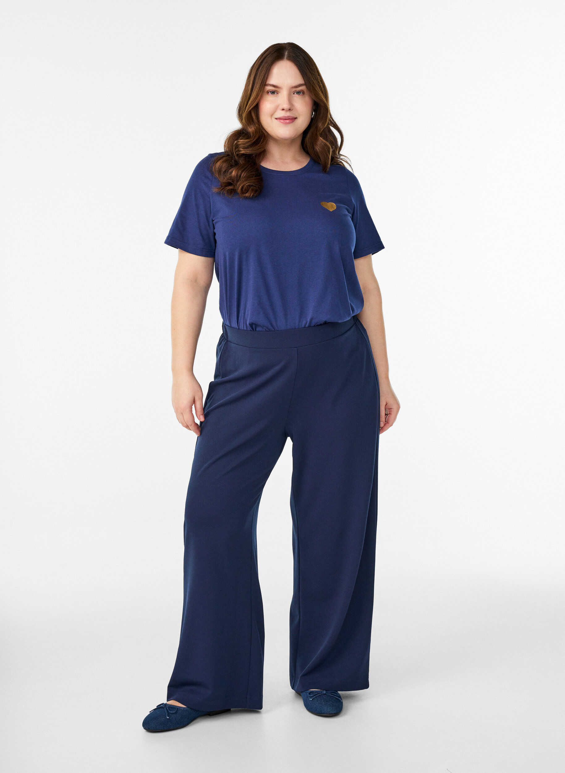Zizzifashion T-shirt with motif, Blue, Model image number 1