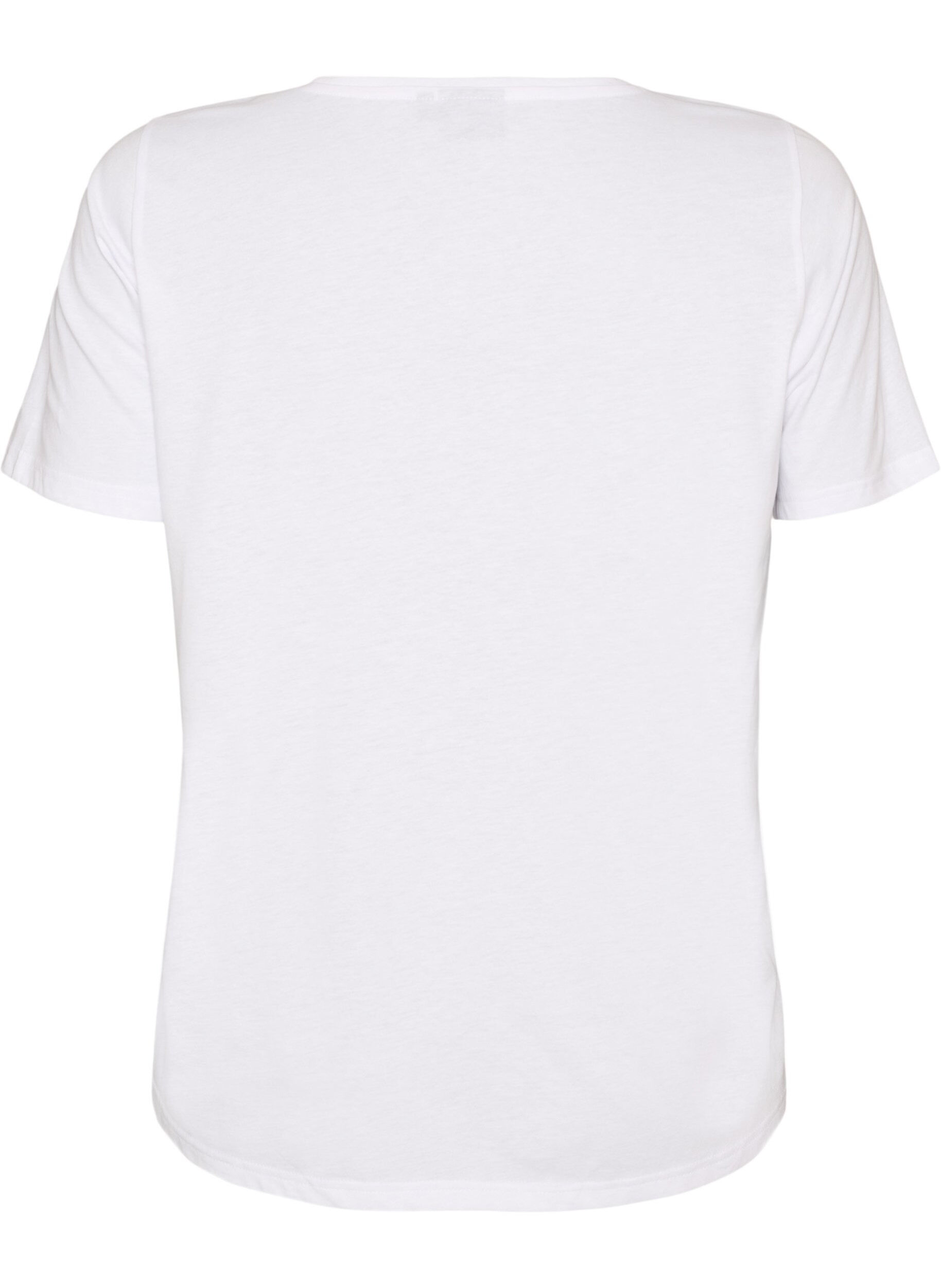 ZizzifashionT-shirt with motif, White, Packshot image number 1