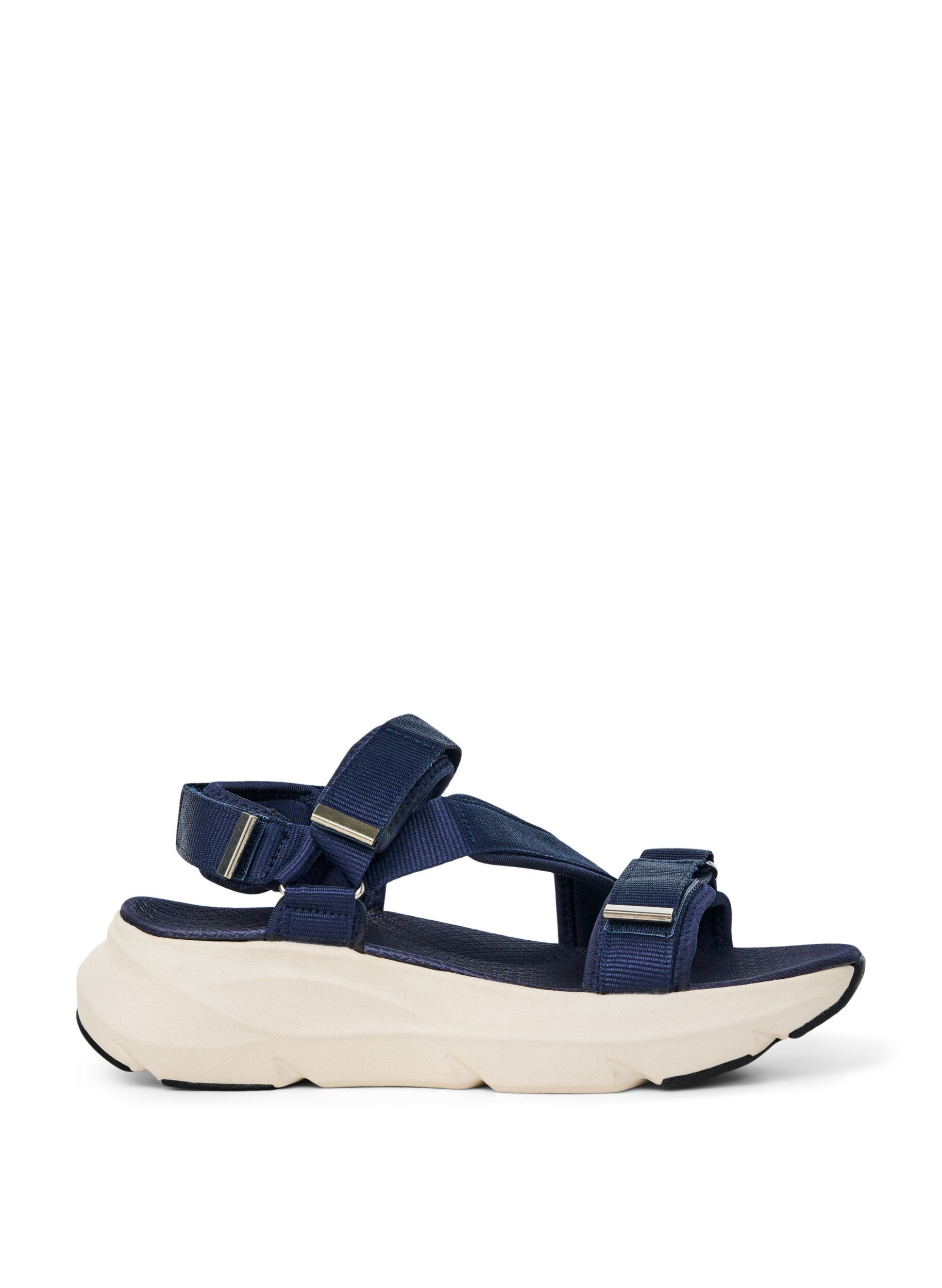 Zizzifashion Comfortable sandal with Velcro and arch support, Blue, Packshot image number 0