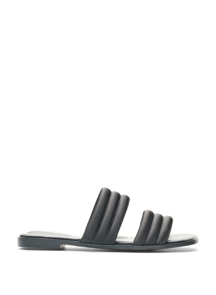 Sandal with padded straps, Black, Packshot image number 0
