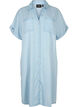 Short sleeve shirt dress in lyocell (TENCEL™), Light blue denim, Packshot image number 0