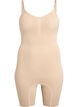 Shapewear bodysuit with opening at the bottom, Beige, Packshot image number 0