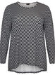 Patterned blouse with long sleeves, Blue, Packshot image number 0