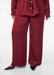 Satin-look trousers with a high waist and wide legs, Dark Bordeaux, Model image number 2