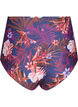 High-waisted floral bikini bottoms, Purple, Packshot image number 1