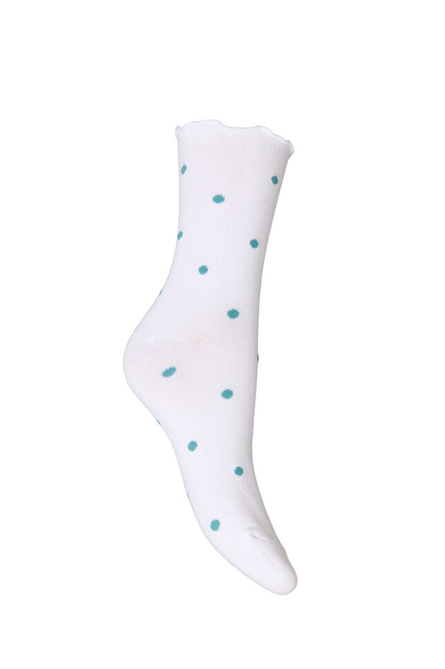 Cotton socks with patterns, White, Packshot image number 1