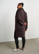 Sporty sweatshirt dress with a high collar and zip, Brown, Model image number 2
