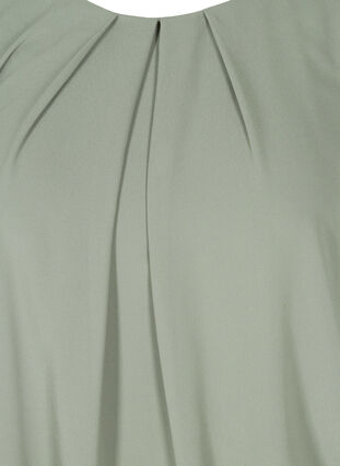 Short blouse with loose mesh sleeves, Agave Green, Packshot image number 2