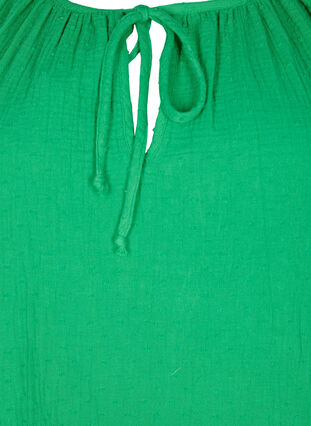 Cotton blouse with 1/2 sleeves, Bright Green, Packshot image number 2
