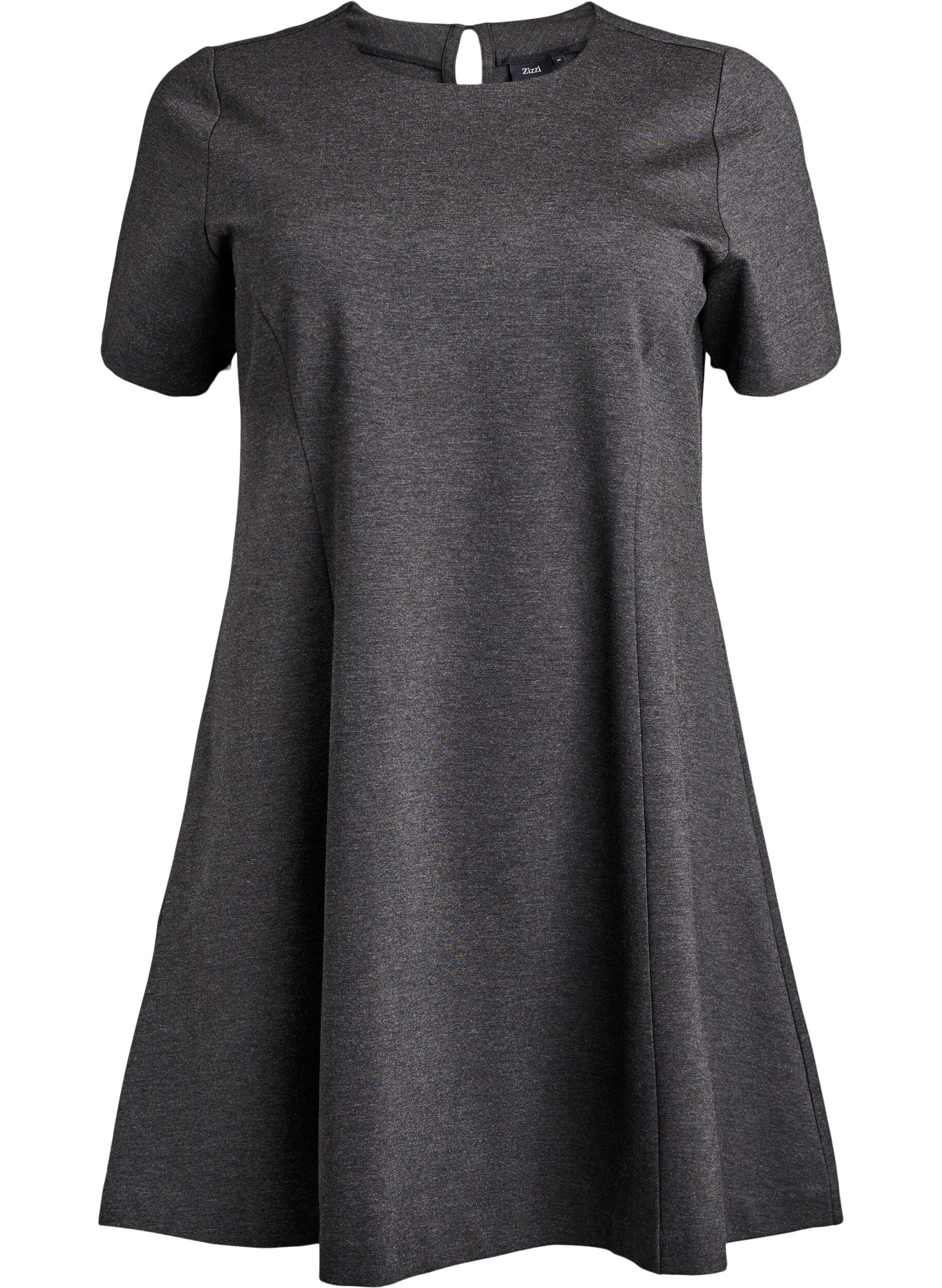 Short A-line jersey dress