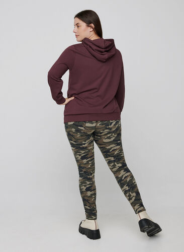 Printed Amy jeans, Camouflage, Model image number 0