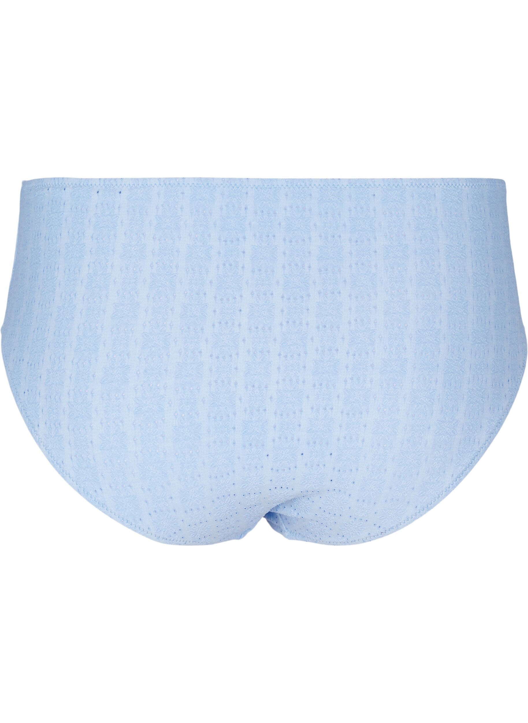 Zizzifashion Bikini briefs with a tai-cut and textured pattern, Blue, Packshot image number 1