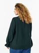 Long-sleeved blouse with a V-neck, Scarab, Model image number 1