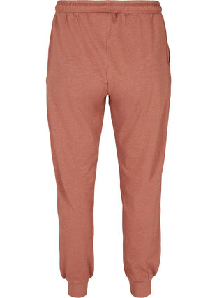 Marled sweatpants with pockets, Cognac Melange, Packshot image number 1