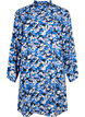 FLASH - Long sleeve dress with floral print, Blue Purple Flower, Packshot image number 0
