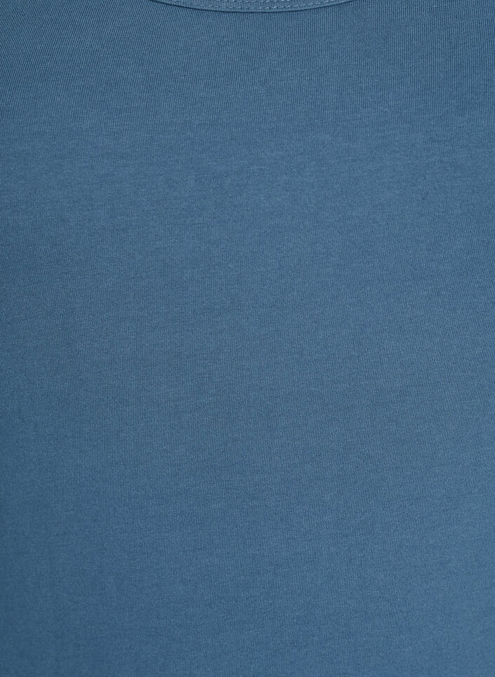 Solid color basic top in cotton, Grey, Packshot image number 2