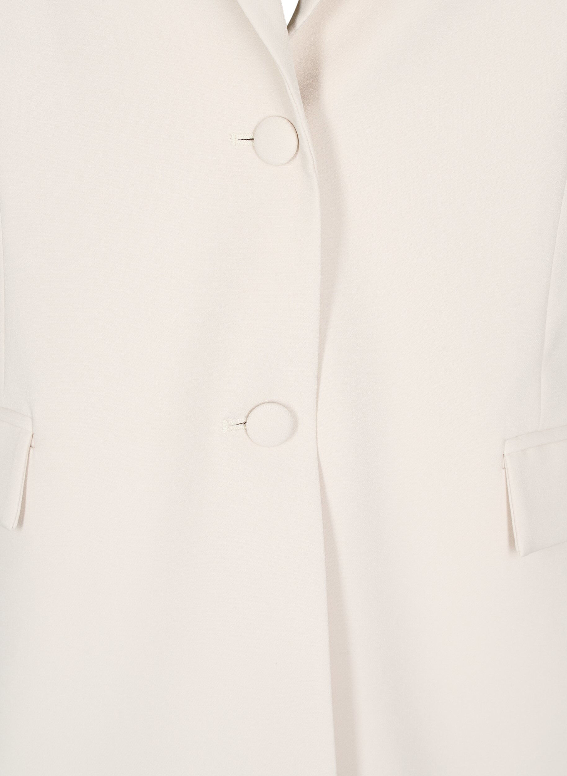 Zizzifashion Classic blazer with button closure, Beige, Packshot image number 2