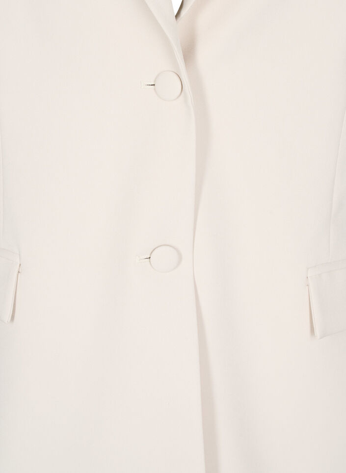 Classic blazer with button closure, Beige, Packshot image number 2