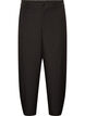 High-waisted barrel fit trousers, Black, Packshot image number 0