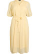 V-neck midi dress with tie fastening, Yellow, Packshot image number 0