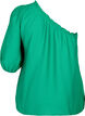 One-shoulder blouse in viscose, Green, Packshot image number 1