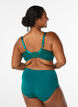Moulded bra with underwire and lace, Green, Model image number 2